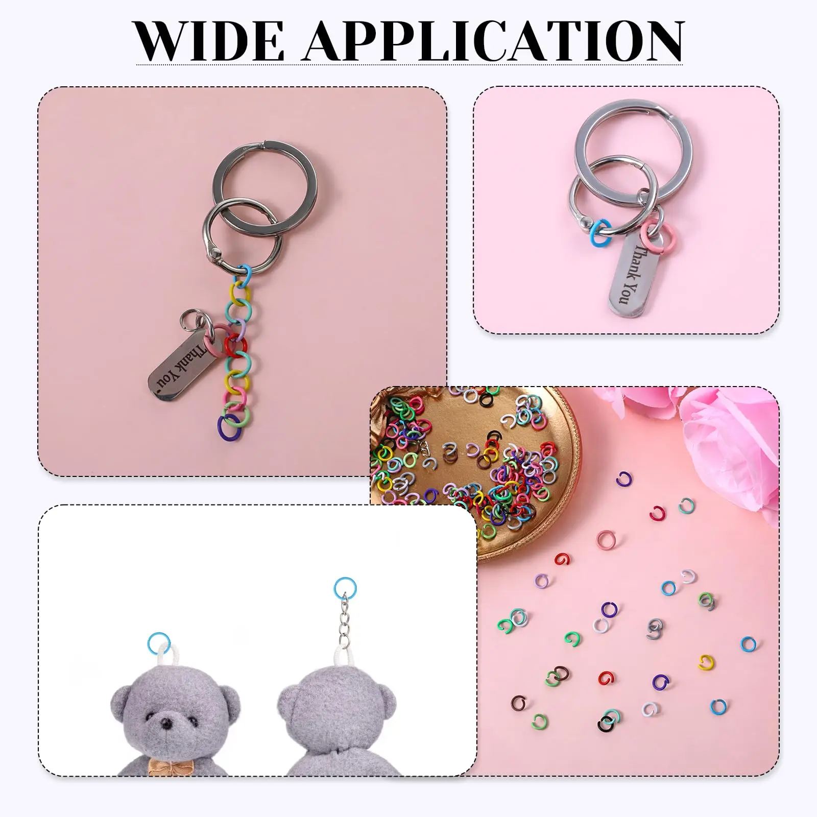 Цветные кольца для прыжков 200 шт