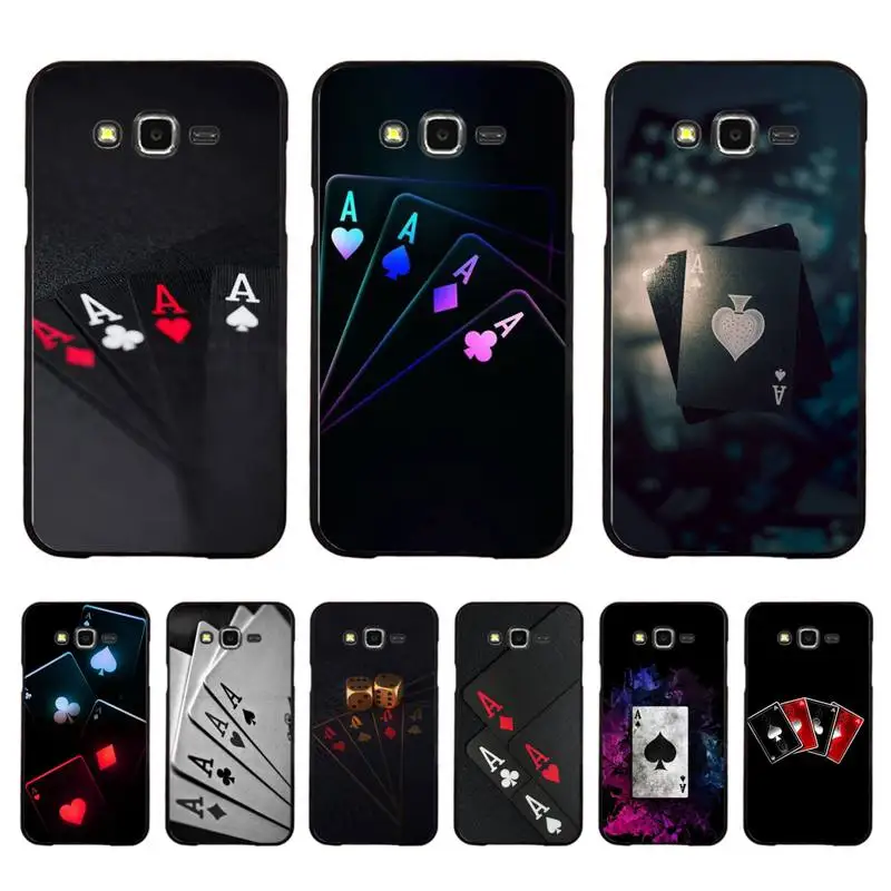

Poker Phone Case for Samsung J 2 3 4 5 6 7 8 prime plus 2018 2017 2016 core