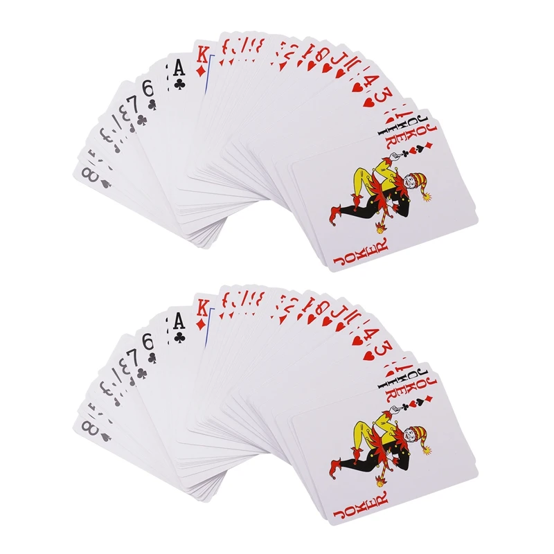 

2X секретные покерные карты, прозрачные игральные карты, волшебные игрушки, фокусы для покера