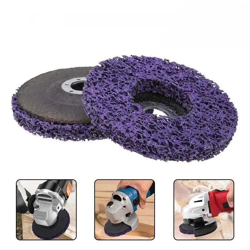 2/3/5pcs 100/115/125mm Grind Disc Abrasive Wheel Paint Rust Remover Poly Strip for Angle Grinder Clean Polish Metal |