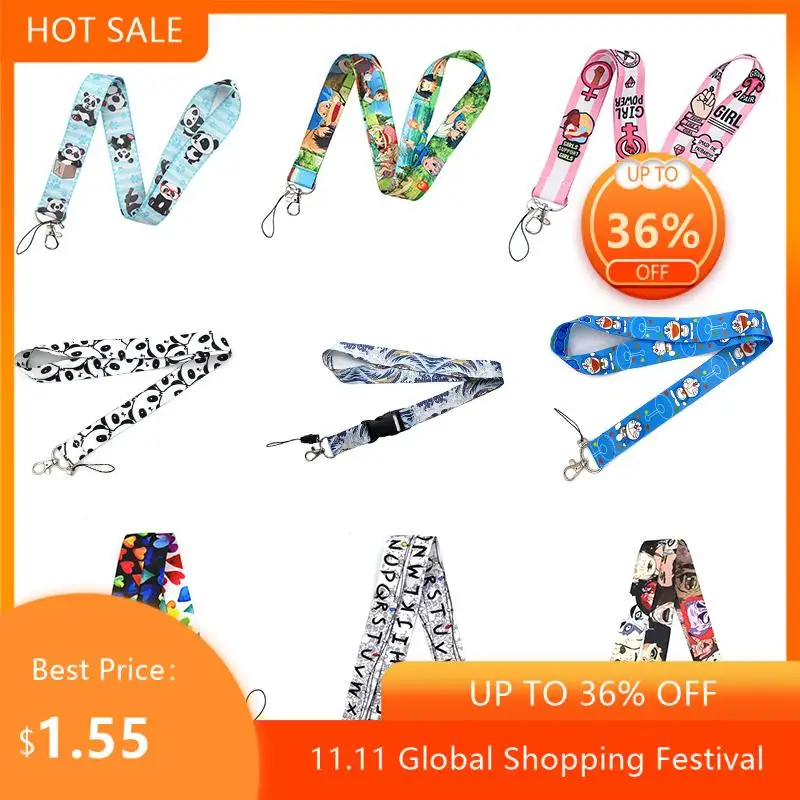 

Шнурки для ключей в классическом стиле 90-х, держатель для телефона, на шею, с веревками для телефона