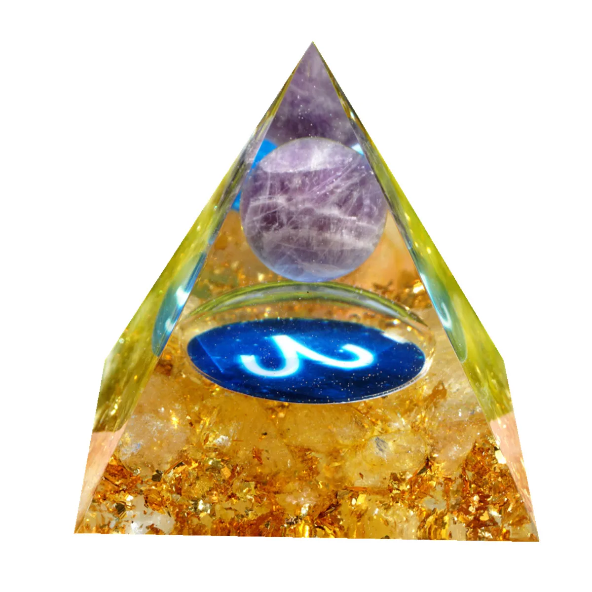 

Знаки зодиака, Ориона, пирамида с цитрином, кристалл Овен, Геометрический стиль, восстановление энергии, оргонит