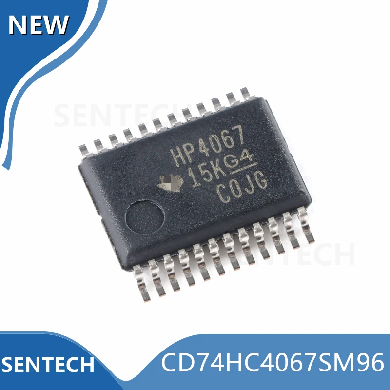 

10 шт., новый оригинальный CD74HC4067SM96 SSOP-24(HP4067), высокоскоростной 16-канальный аналоговый мультиплексор CMOS/демультиплексор