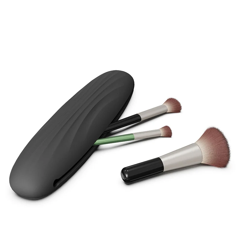 

Портативная силиконовая сумка для макияжа сумка для Кисточки для макияжа косметический Органайзер дорожный держатель для кистей для макия...