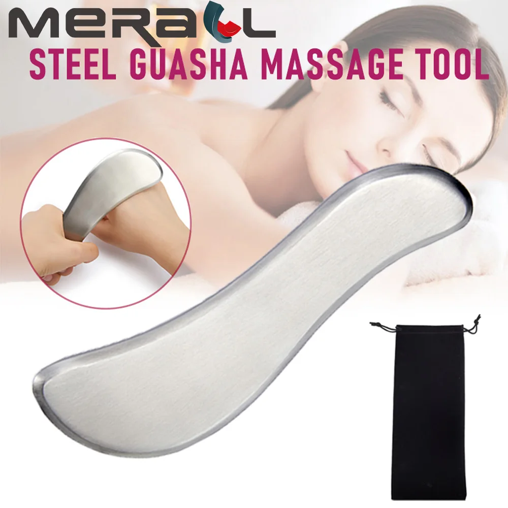 

Stainless Steel Scraper Physiotherapy Body Gua Sha Massage Tools Fascia Knife Meridian Dredge Muscle Relax Board Health Care