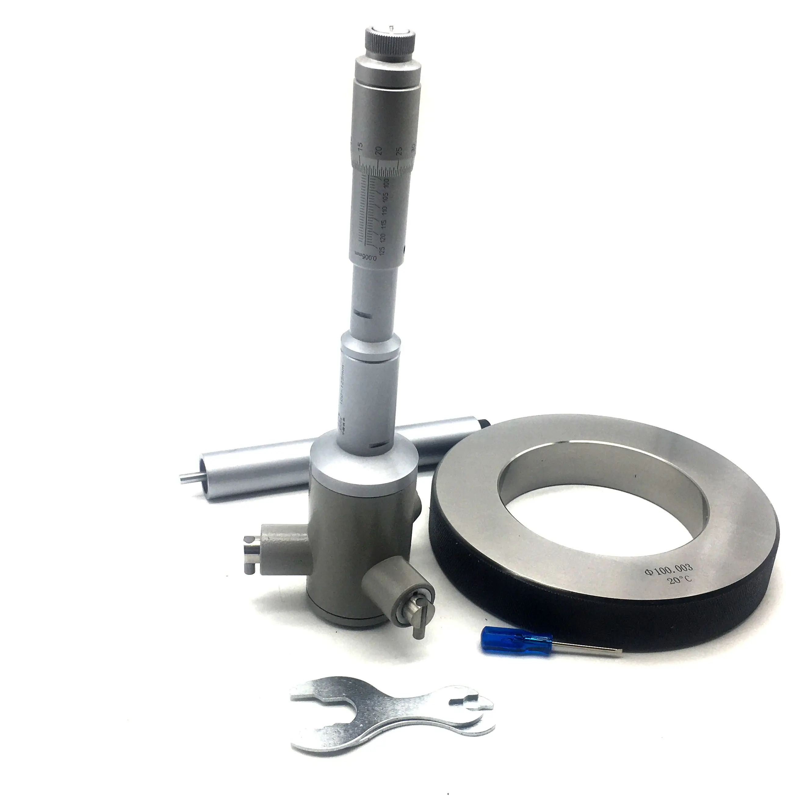 

Three-jaw inner diameter micrometer100-125-150-175-200mm 0.005 three-point internal measurement micrometer aperture