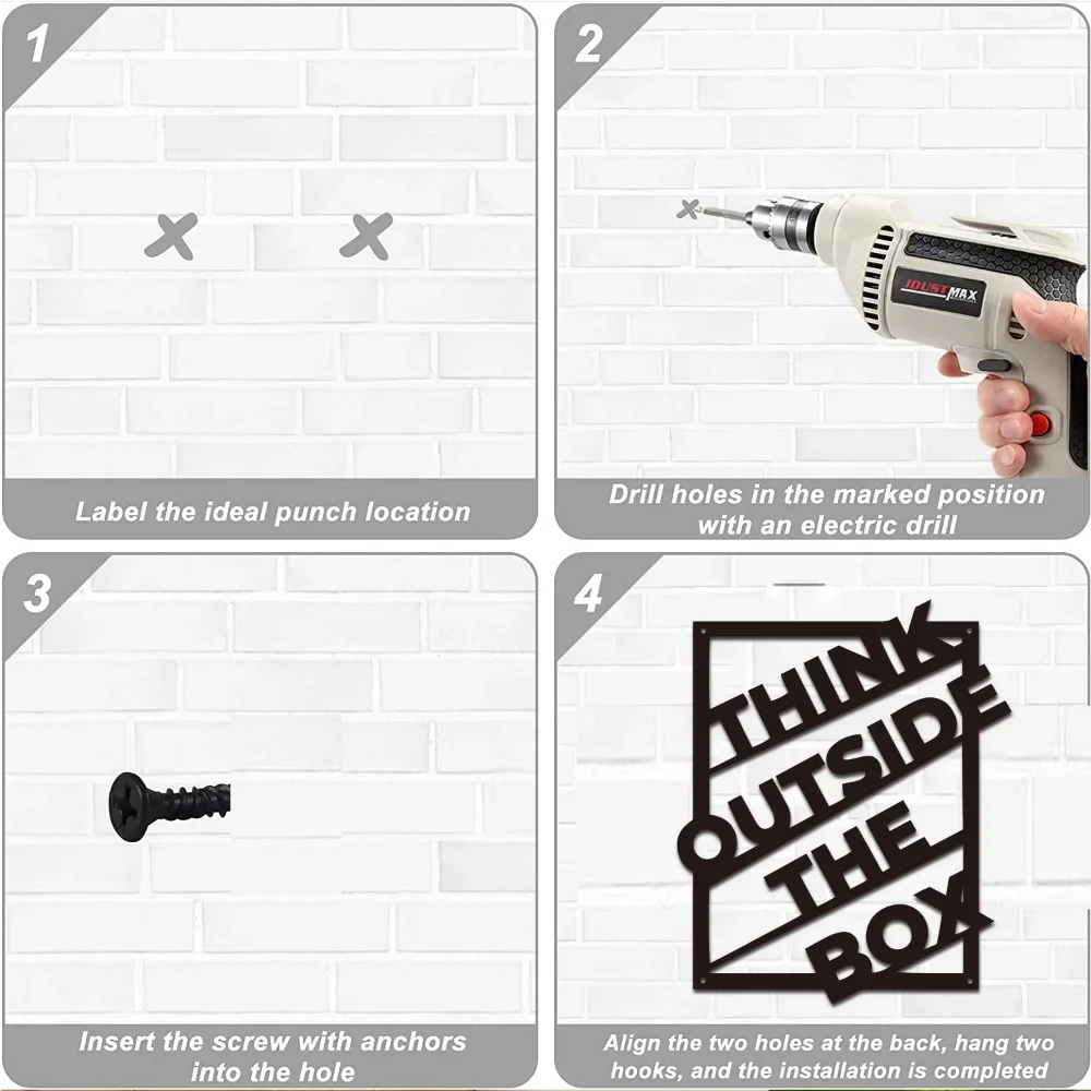 Потрясающий Металлический Настенный Декор Металлические Таблички Уникальный