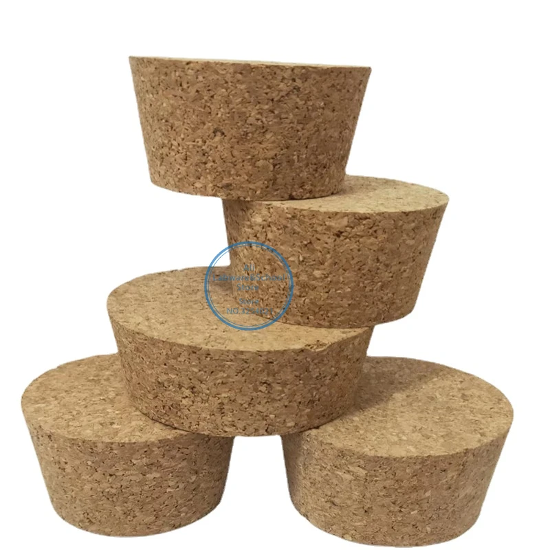 2pcs/lot Lab big size Top DIA 88mm to 105mm Wood Cork plug Essential Oil Pudding Glass Bottle Lid Thermos flask stopper