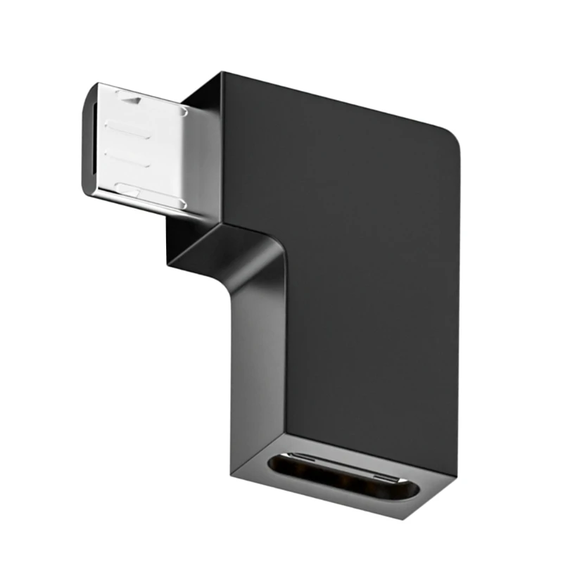 Адаптер Micro USB на C 90 градусов разъем to Type для передачи данных преобразователь