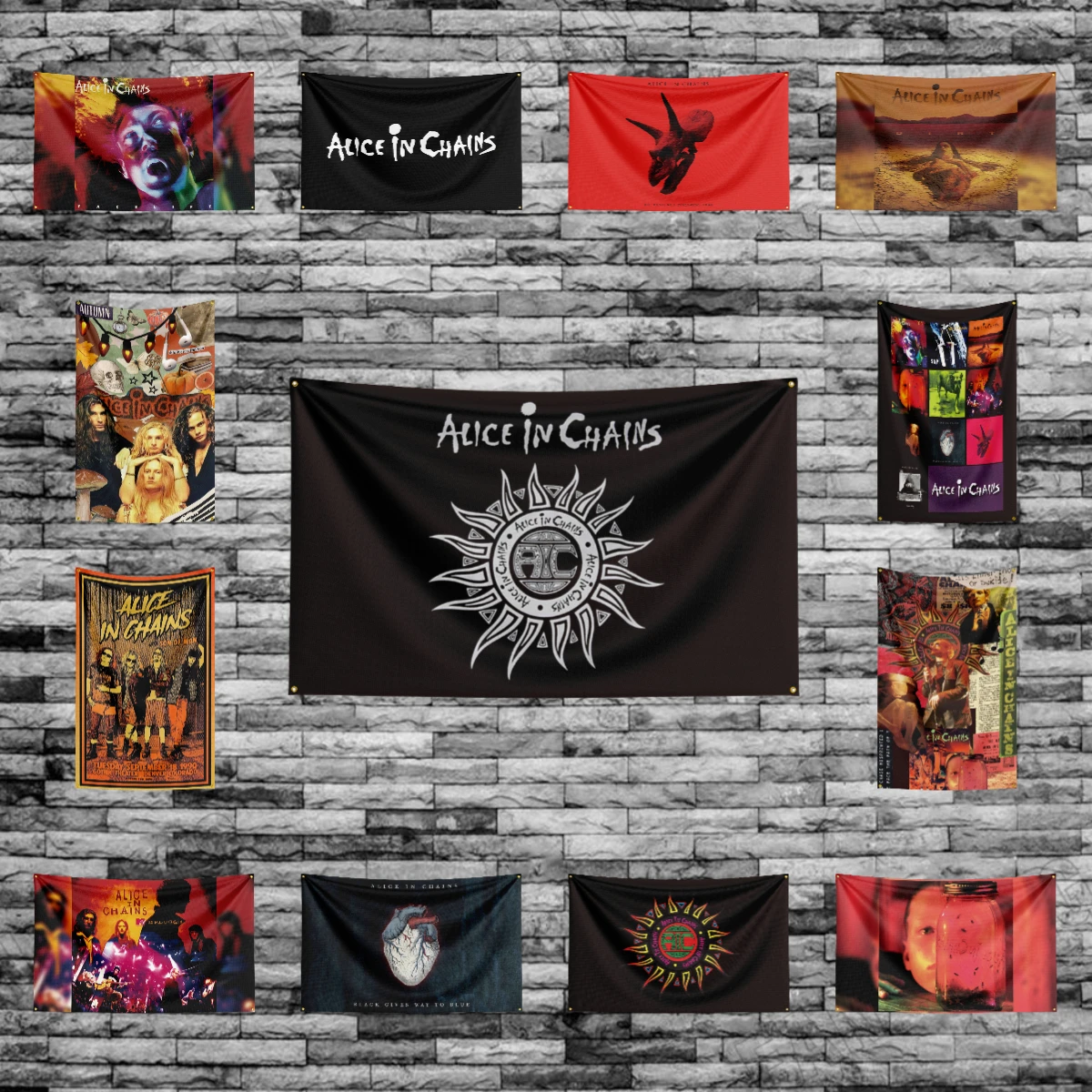 3x5 футов тяжелая рок-группа-Алиса в цепях флаг полиэстер цифровая печать баннер