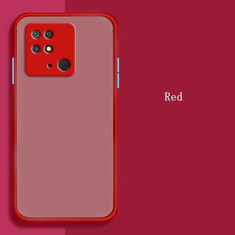 For Xiaomi Redmi 10C Case Redmi 9 9T 9A 9 10C Cover Silicone Matte Translucent Shockproof Bumper Case Redmi 10C Global 6.71 inch