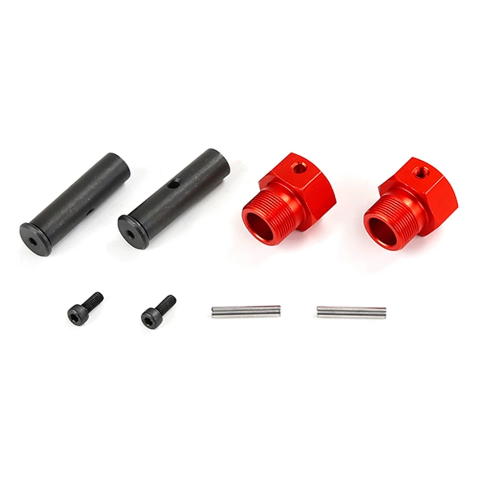 

24 мм переднее шестигранное колесо вал втулки с комплектом штифтов для 1/5 HPI ROFUN BAHA ROVAN KM BAJA 5B 5T 5SC Радиоуправляемый автомобиль, красный
