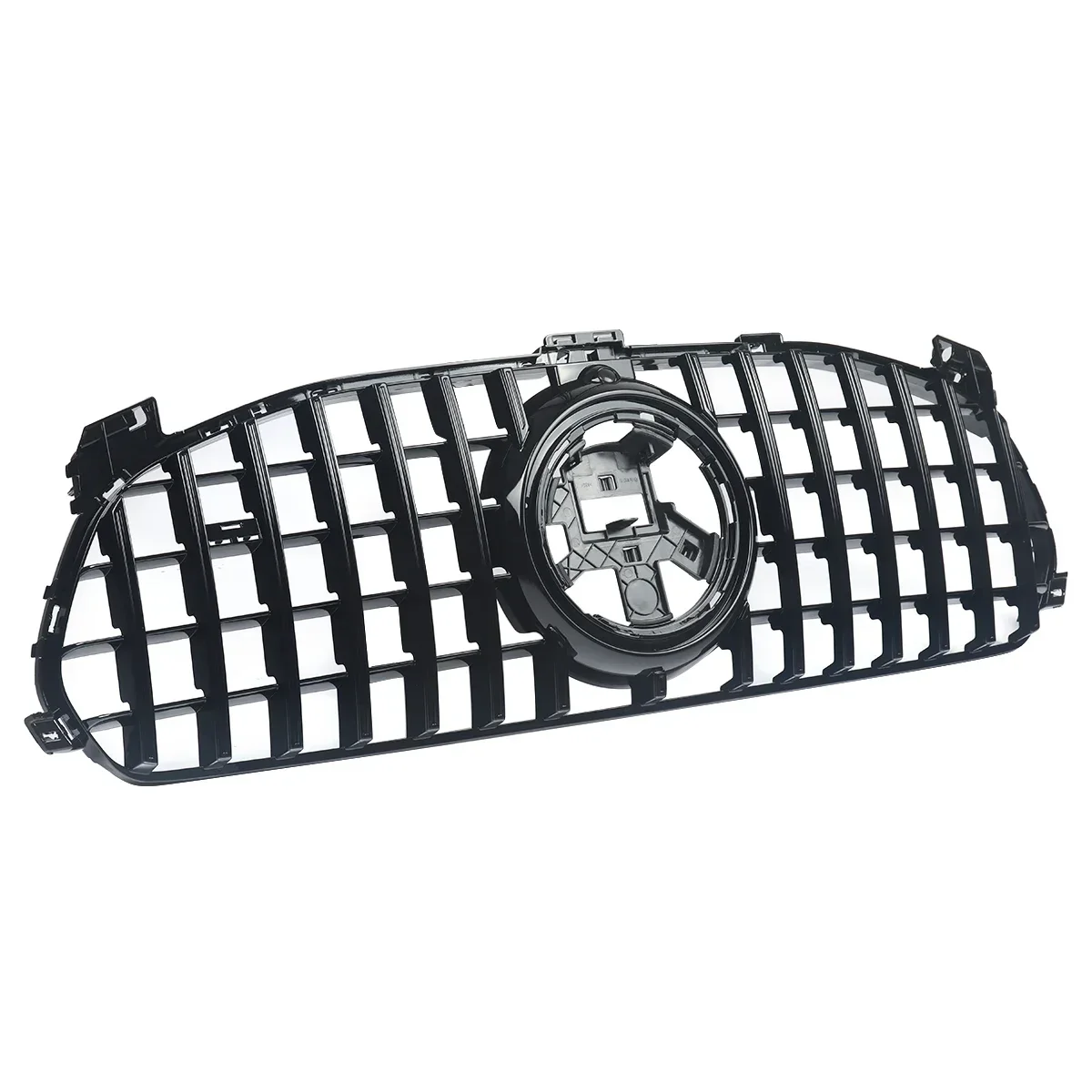 Глянцевый черный 2020 + W167 GLE 350 450 передний бампер спортивный гриль с сеткой