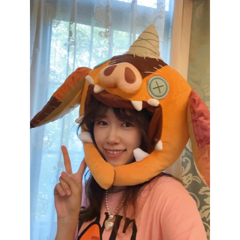 Симпатичные Детские головные уборы плюшевая шапка теплый шлем маска для косплея