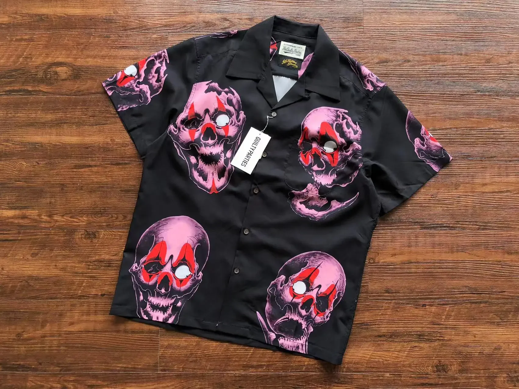 Высокое качество 1:1 Рубашки WACKO MARIA для мужчин и женщин винтажные Гавайские