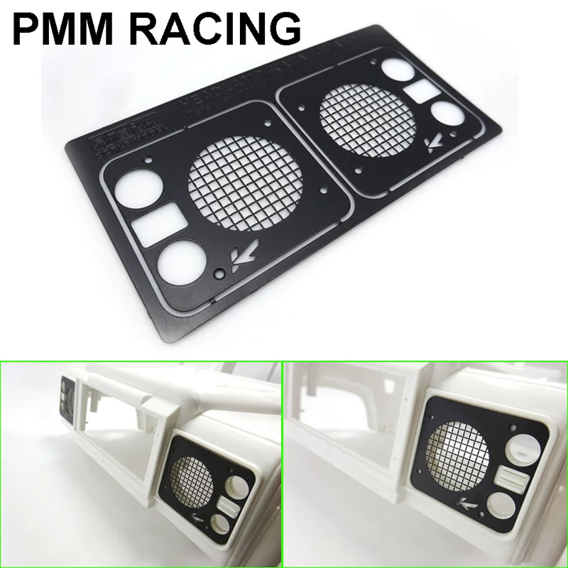 

Металлическая защитная сетка для фар, украшение для 1/10 RC Crawler Car Traxxas TRX4 Defender TRX4 RC4WD D90, детали «сделай сам», 1 пара