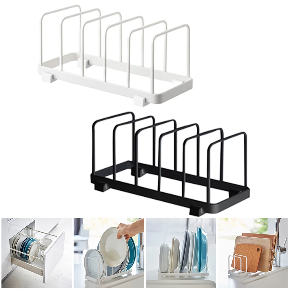 

Storage Drain Rack Pot And Pan Rack Chopping Board Organiser Stand Rack Holder For Kitchen Drawer Household Products Support