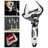 8 adjustable wrench clear scale large opening hand tool lightweight spanner for kitchen bathroom plumbing home repair