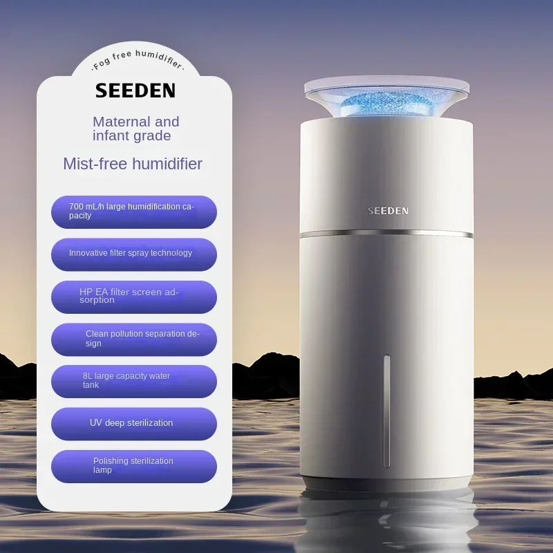 SEEDEN увлажнитель без запотевания домашняя бесшумная вода для беременных женщин и