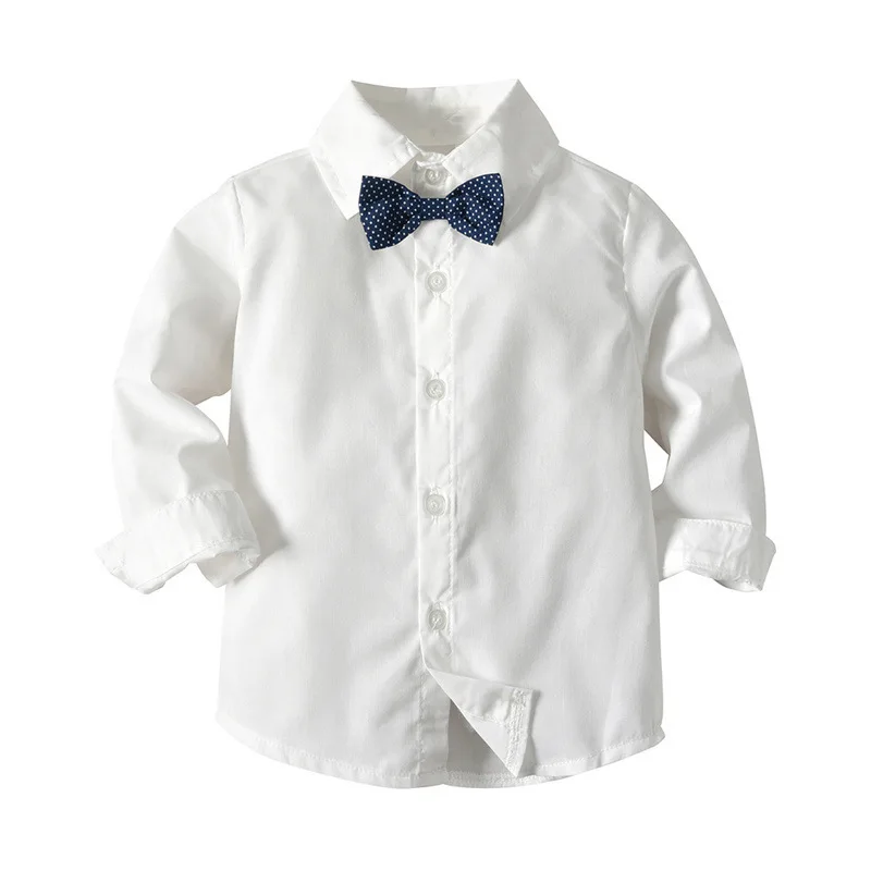 Spring baby boy baby gentleman suit shirt vest three-piece suit