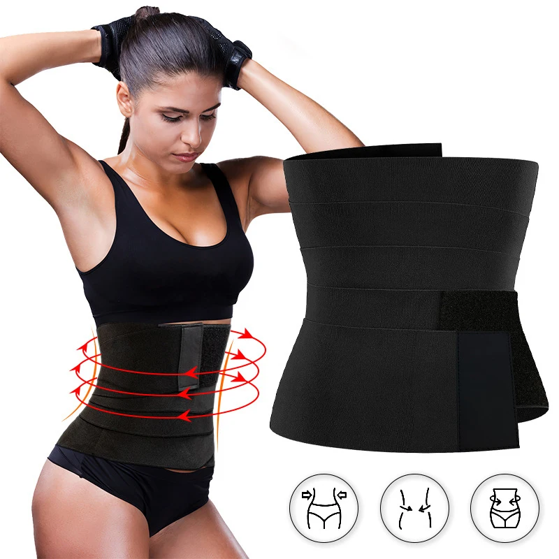 

Waist Trainer Shaperwear Belt Elastic Women Slimming Wrap Waist Trimmer Belt Cincher Body Shaper Bandage Corset Waist 3/4/5/6m
