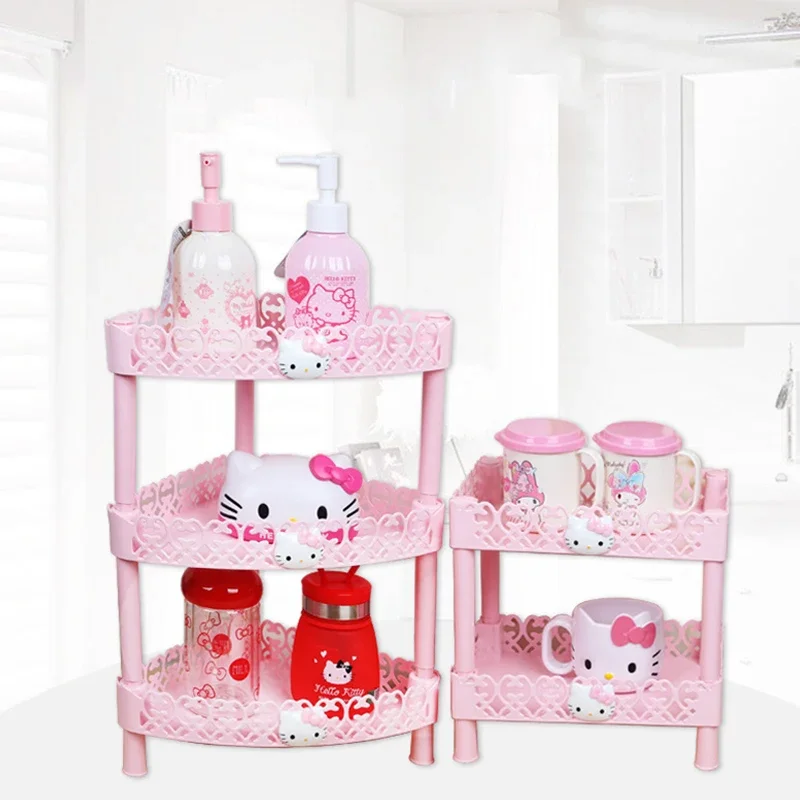 Sanrio Kawaii Hello Kitty маленький стеллаж для хранения аниме мультфильм милый Модный