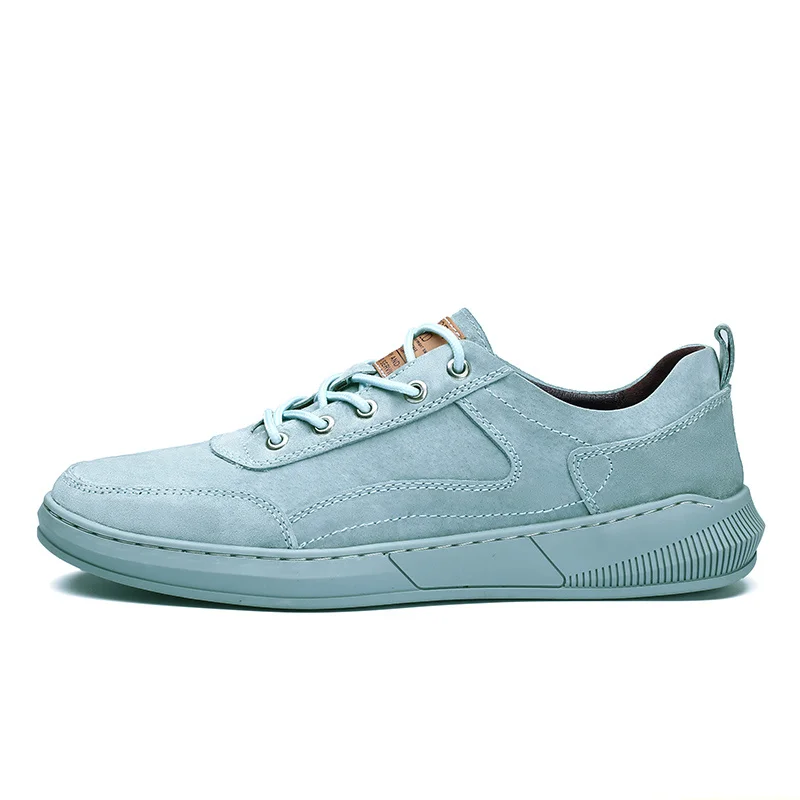 

Mens New Sneakers Fashion Mens Shoes Casual Leather Suede Shoes High Quality Comfortable Leisure Walking Flats Outdoor Male Shoe