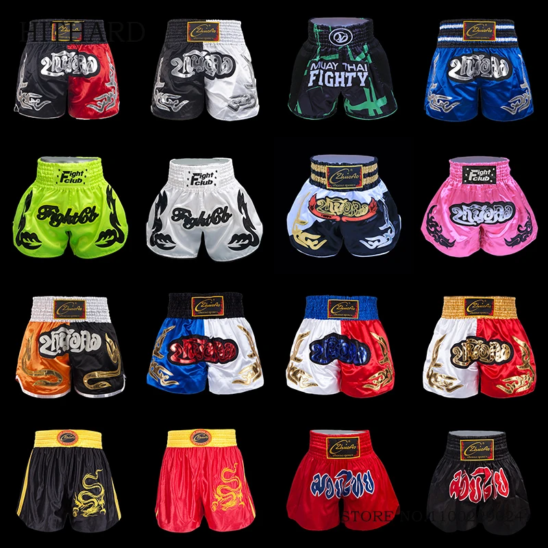 Новые боксерские шорты Muay Thai Fight 2024 для мужчин женщин детей мальчиков и девочек