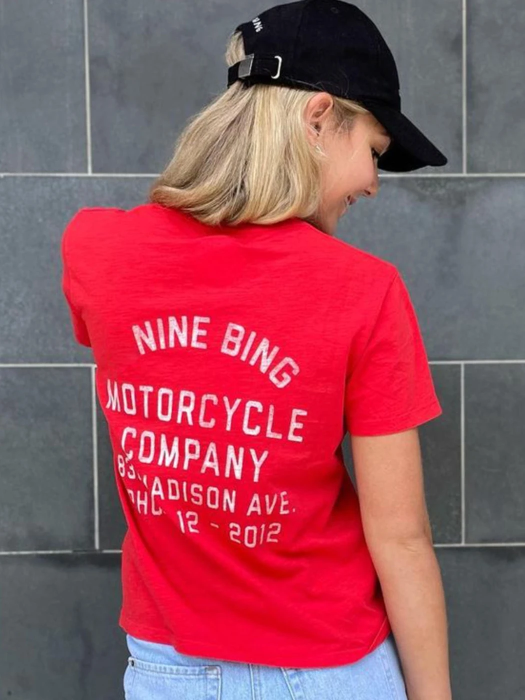 

Simple Letter Print T-shirt Women Summer Cotton Round Neck Casual Tee Shirt 2022 Classic Red Women's Clothing Street Top Blusas