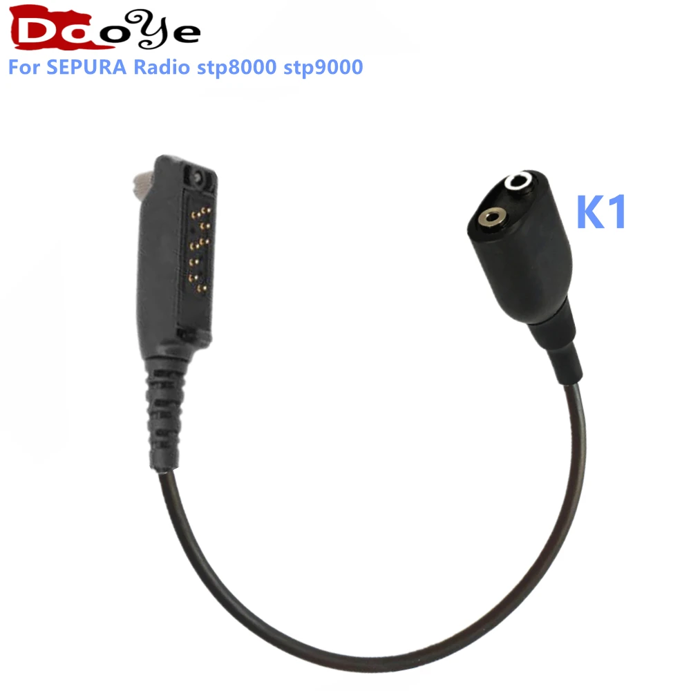 Adapter for SEPURA stp8000 to K type headset baofeng 2PIN headset , for stp8000  STP8030 STP8035 STP8038 STP8040 STP8080