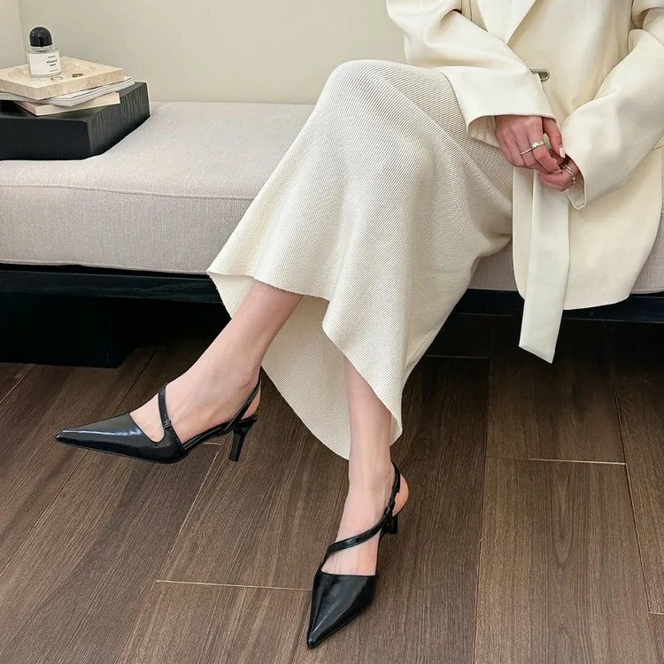 

Элегантные женские модные туфли на высоком каблуке с острым носком, Женские однотонные туфли-лодочки на шпильке, Женская Роскошная обувь