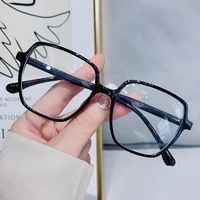 0 5 to 6 0 women myopia glasses korean transparent pink frame glasses anti blue light nearsighted glasses bluelight glasses