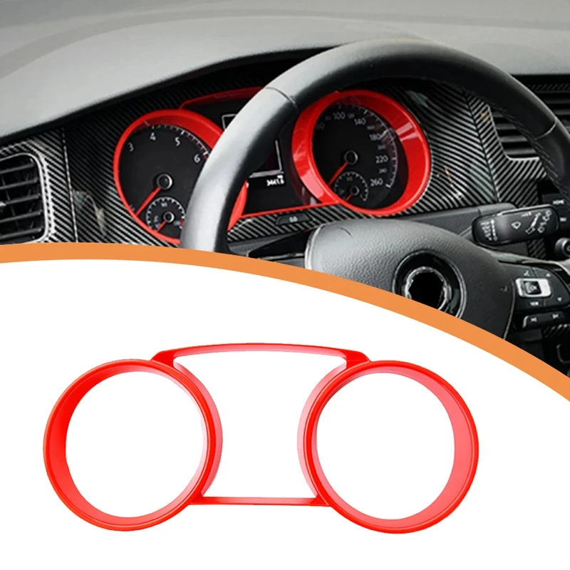Car Interior Dashboard Tachometer Speedometer Frame Panel Cover Trim For-Golf 7 7.5 MK7 2015-2019 Accessories