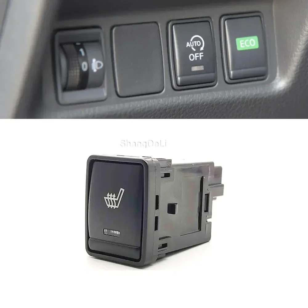 

Автомобильный выключатель с подогревом сиденья, кнопка с подогревом сиденья с проводом разъема для Nissan Teana Sylphy Qashqai X-TRAIL