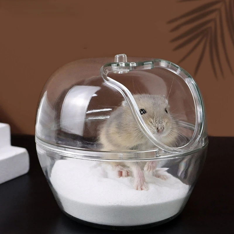 

Hamster Toilet Golden Bear Mouse Pet Mascotas Bathroom Cage Box Bath Sand Room Toy Acrylic House Small Pet Hamster Accessories