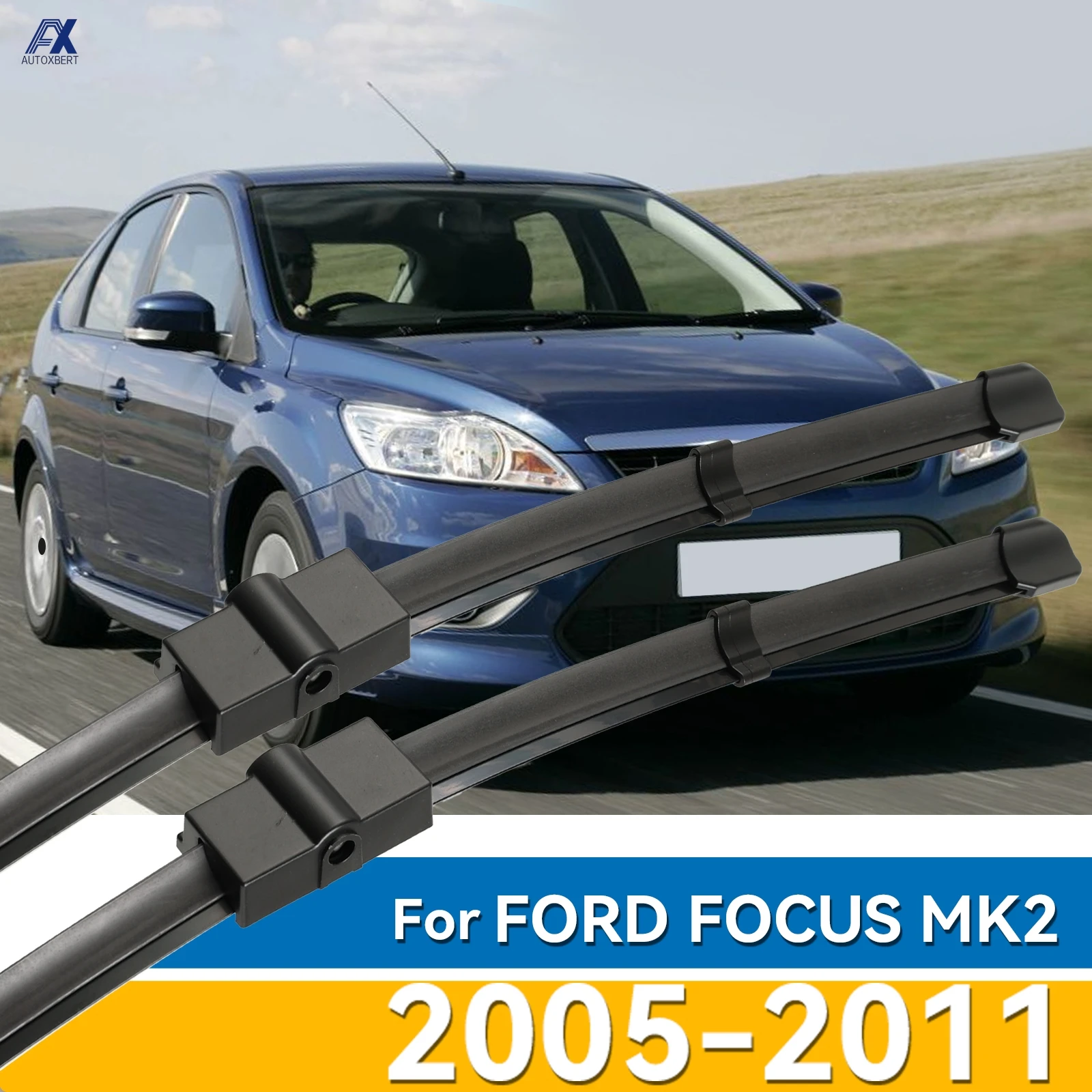 

2 шт./компл. щетки стеклоочистителя лобового стекла для Ford Focus MK 2 2004-2011, дворники переднего стекла 2005 2006 2007 2008 2009 2010