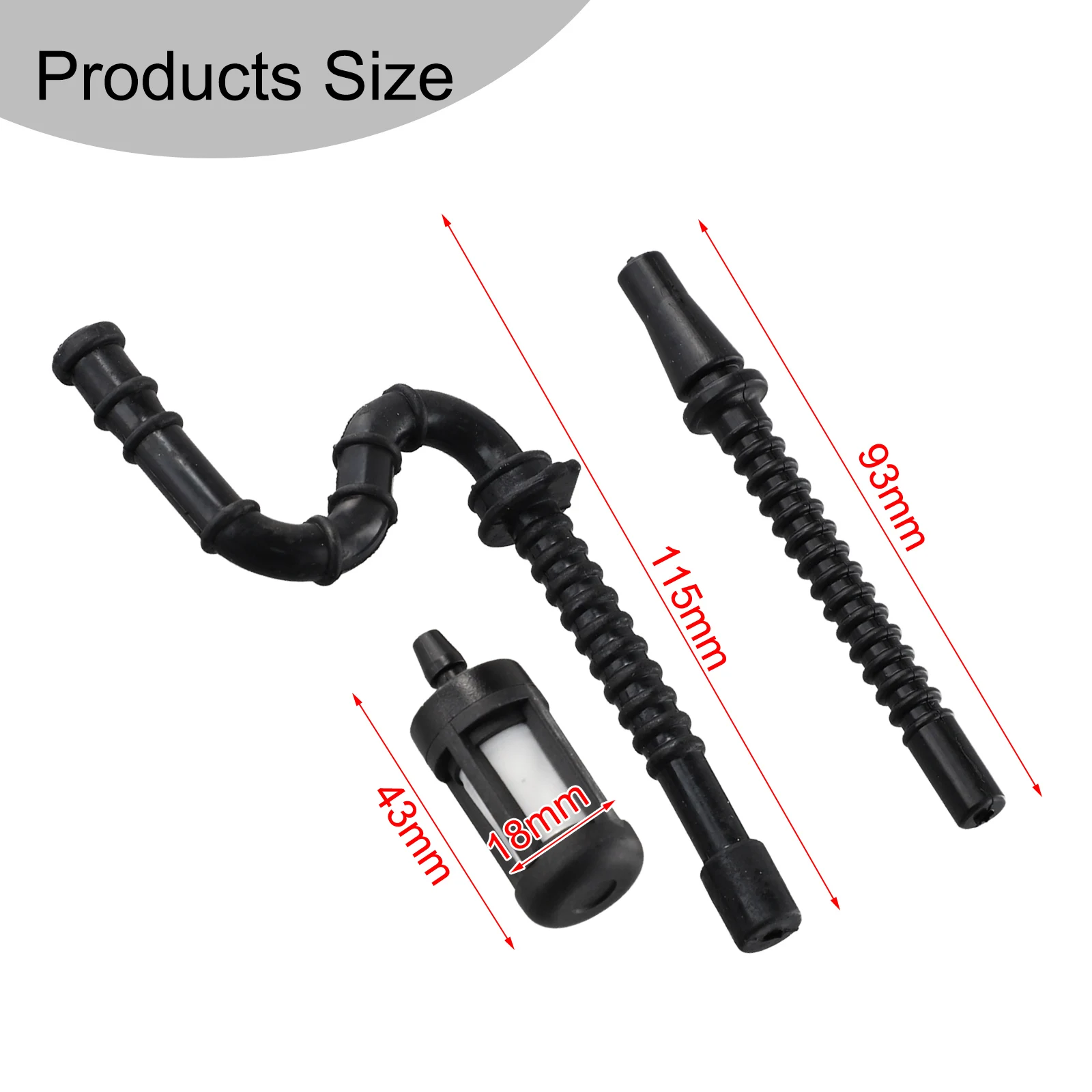 Высокое качество Лидер продаж фитинги топливный шланг 3 шт. принадлежности для