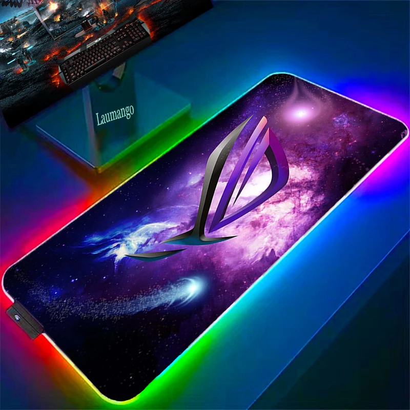 

Laptop Mat Asus Rog Gaming Mousepad 900x400 RGB Large Mouse Pad 900 × 400 Gamer Accessories Cs Go Desk Carpet Table Pads Deskmat