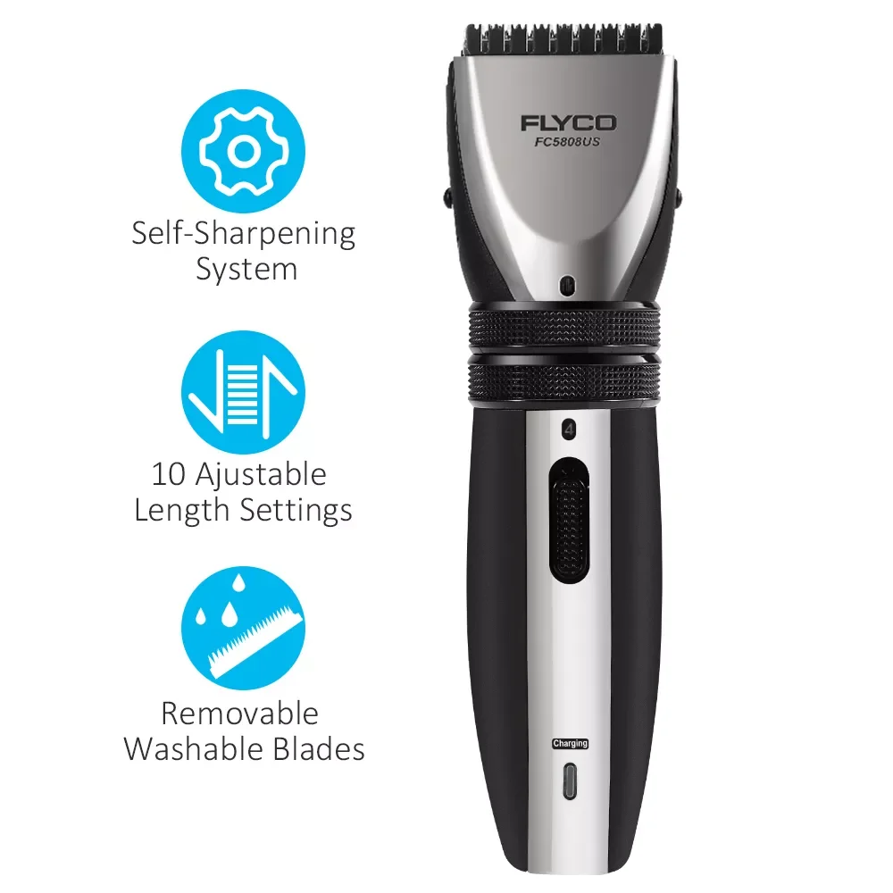 

NEW2023 Professional Hair Clipper Cordless/Cord Hair Trimmer Self Hair Cutting Home Barber Grooming Haircut Machine with Comb