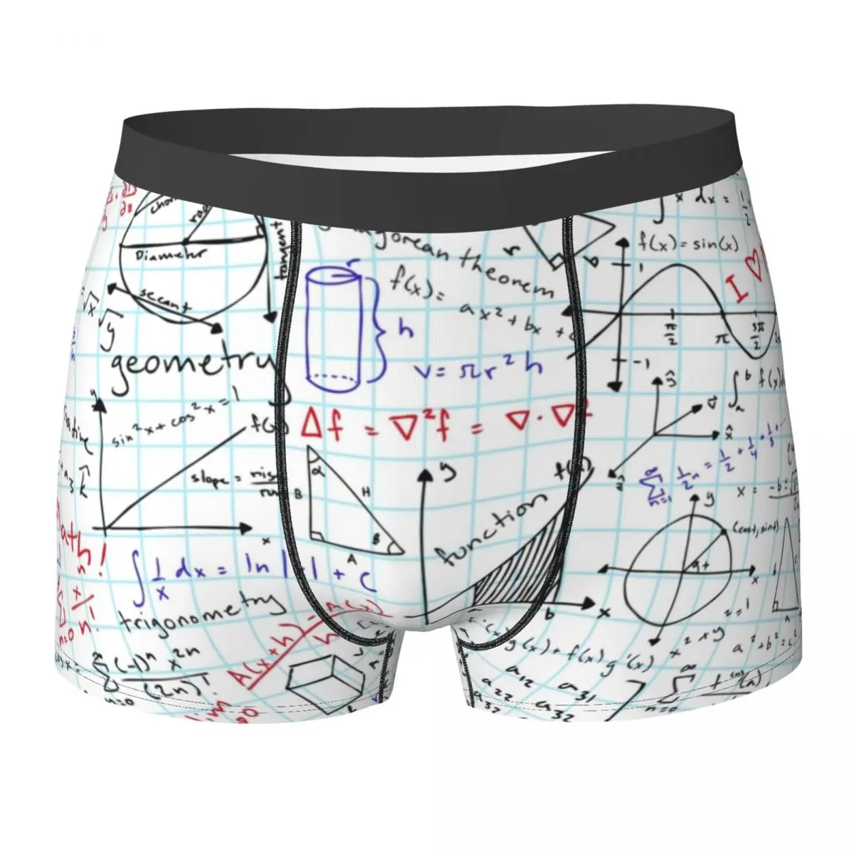 

Math Underwear Math Homework Men's Boxer Brief Soft Boxer Shorts Hot Customs Oversize Underpants