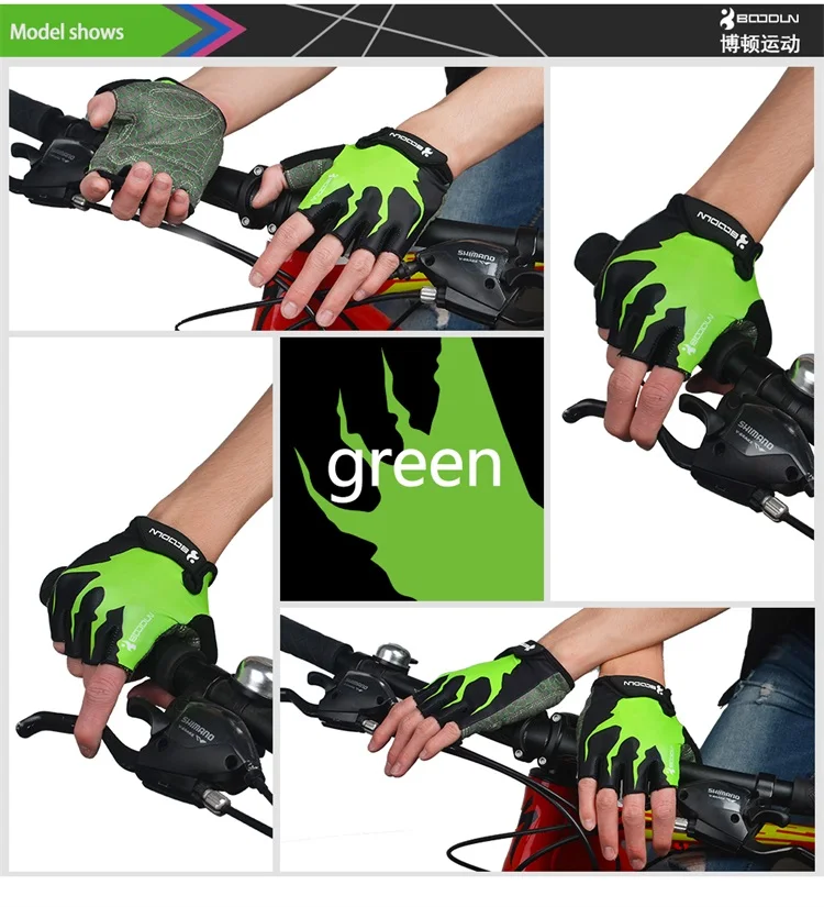 Перчатки на полпальца для альпинизма фитнеса йоги амортизации Нескользящие