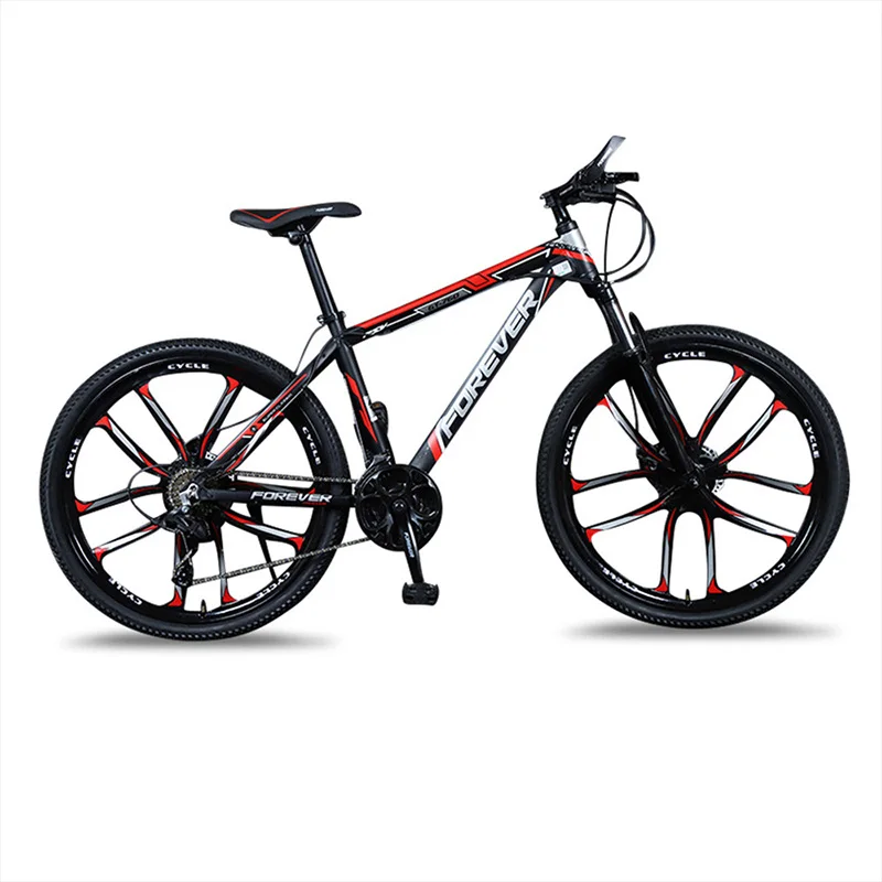 

Горный велосипед для взрослых, колеса 24 дюйма, колеса 26 дюймов, алюминиевая рама, уличные велосипеды с двойным V-тормозом, переменная скорость, горный велосипед