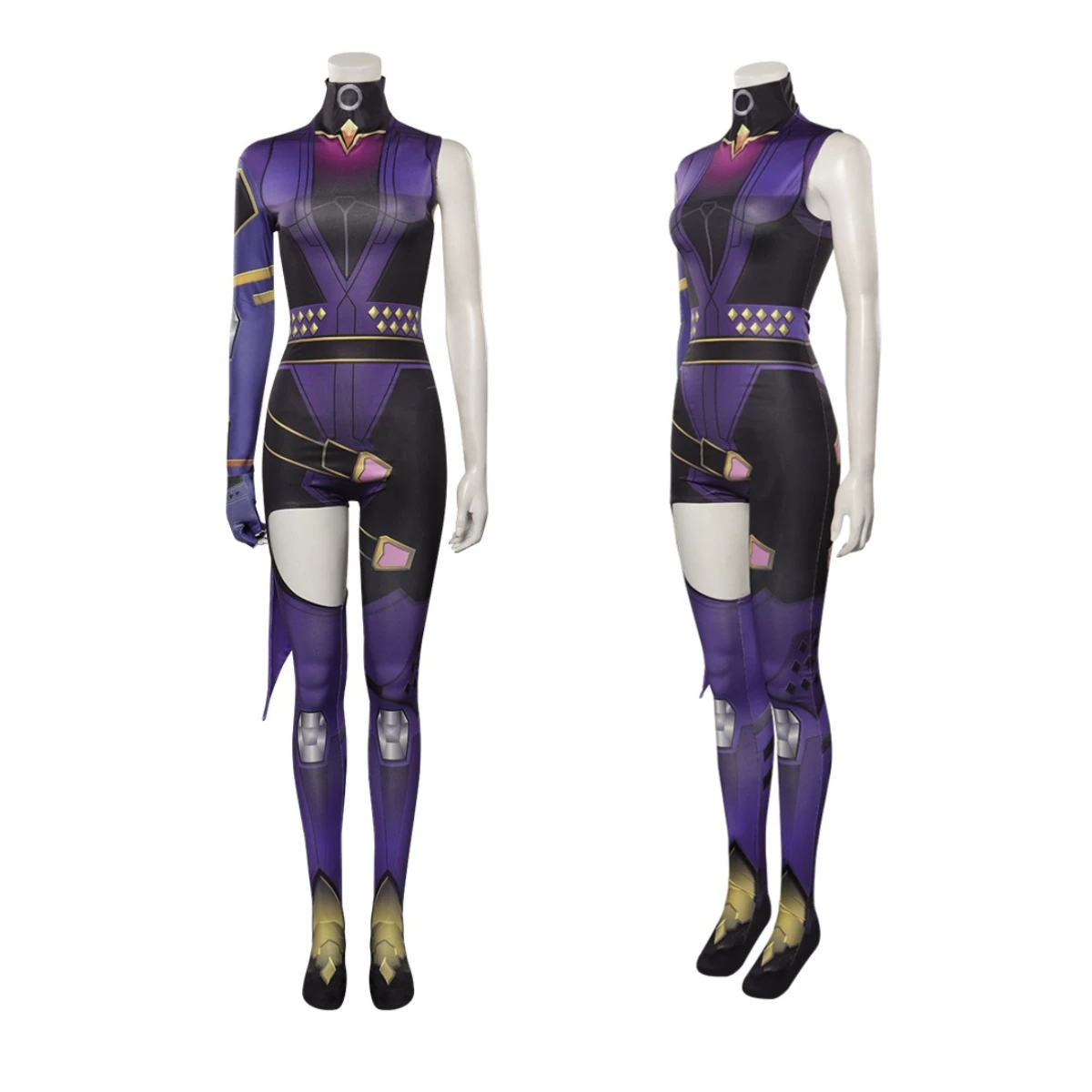 Reyna Косплей Костюм Аниме игра валорант женский комбинезон на Хэллоуин Карнавал