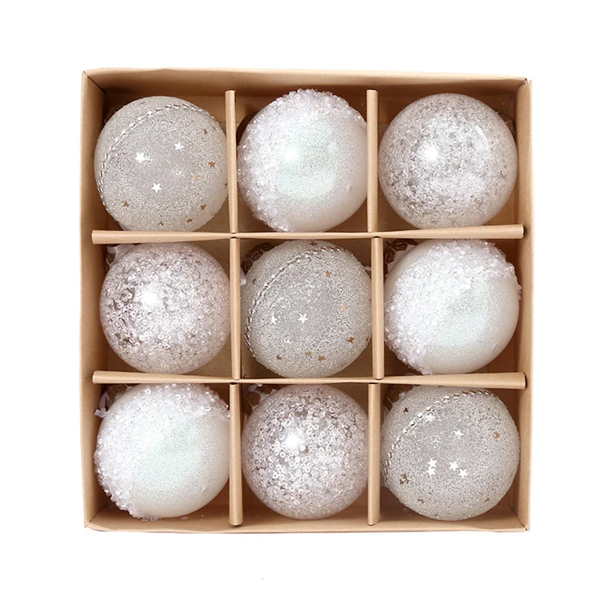 

Рождественские шары 8 см 9 шт