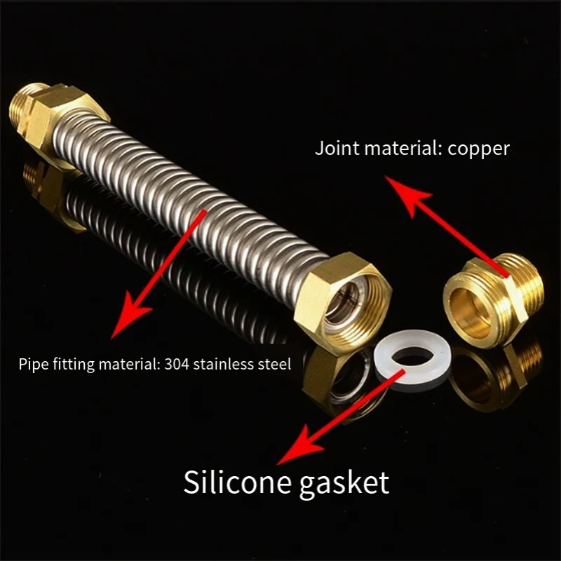 

GooBetter гибкий металлический шланг HVAC из нержавеющей стали 304