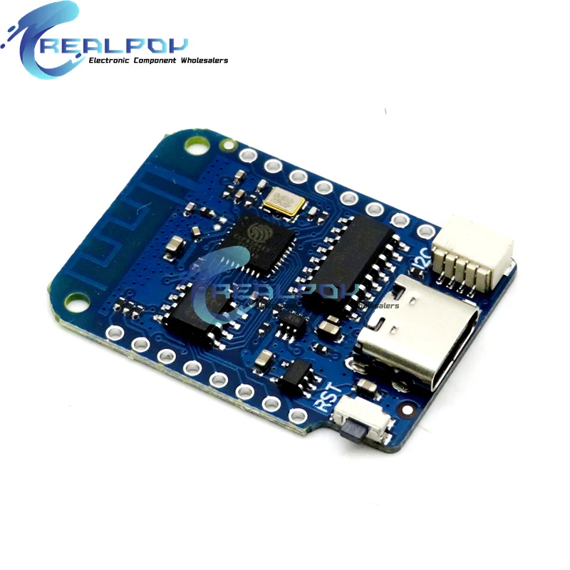 Фото WEMOS D1 Mini V4.0.0 TYPE-C USB WIFI Интернет вещей плата на основе ESP8266 4MB MicroPython Nodemcu Arduino совместима №4