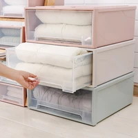 drawer plastic clothes storage box transparent organizer for underwear sock wardrobe desktop cabinet organizer home organization