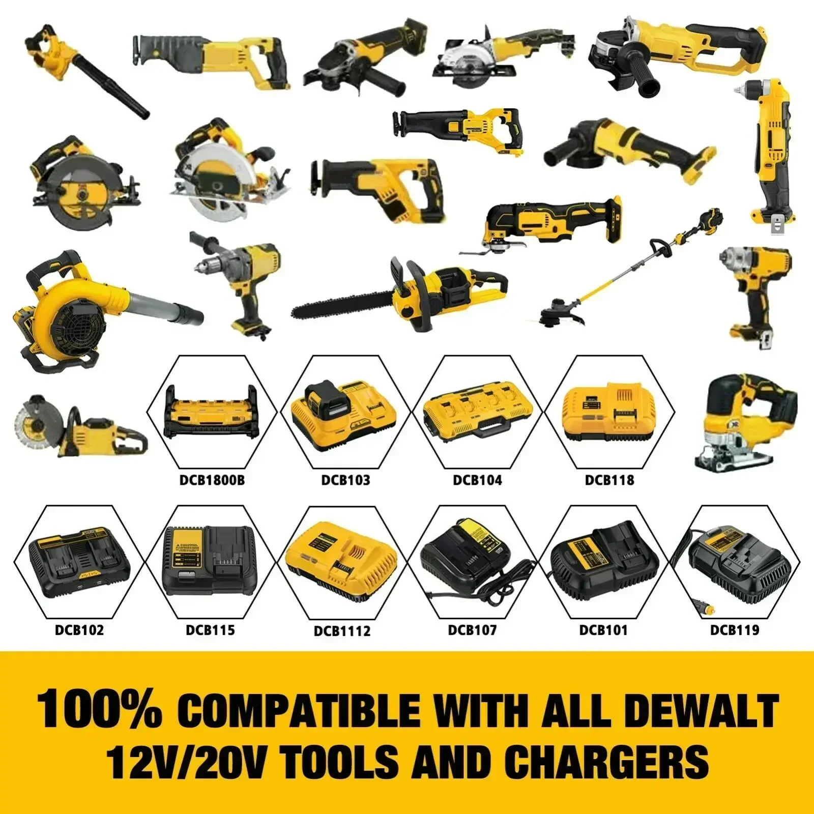 Сменный литиевый аккумулятор 18 В 20 3 0 Ач 6 9 для Dewalt Вольт Max DCB206 DCB205 DCB204 DCB203 DCB200