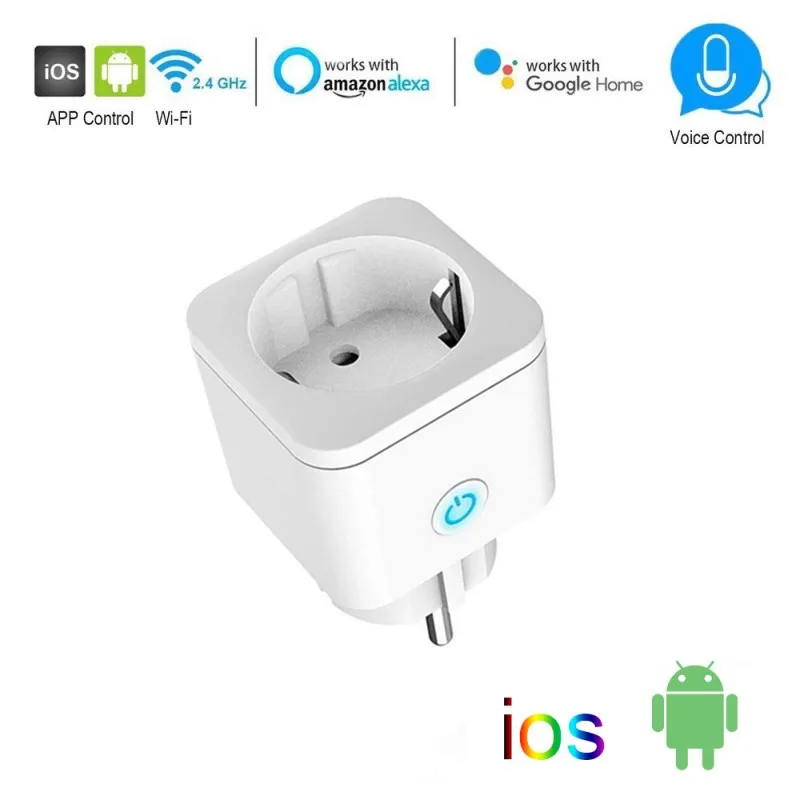 

Smart Plug WiFi Socket EU 16A Timing Function Voice Control SmartLife APP Control Works With Alexa Google Assistant Yandex Alice