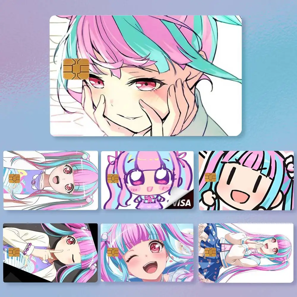Фото Наклейки HD для кредитных карт Nyubara Reona BanG Dream Anime, премиальная матовая пленка, эффективно предотвращает появление отпечатков пальцев и ежедневного износа. №1